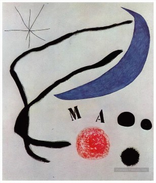 Poema I Joan Miro Peinture à l'huile
